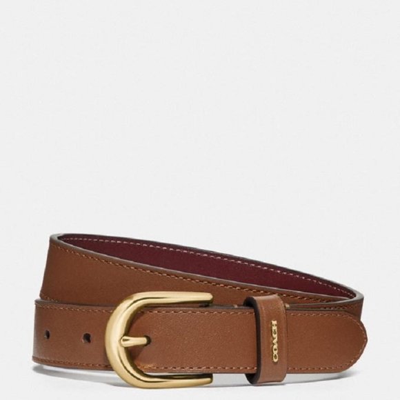 $98  *NEW! * (L) COACH Saddle Classic Belt - Picture 3 of 3